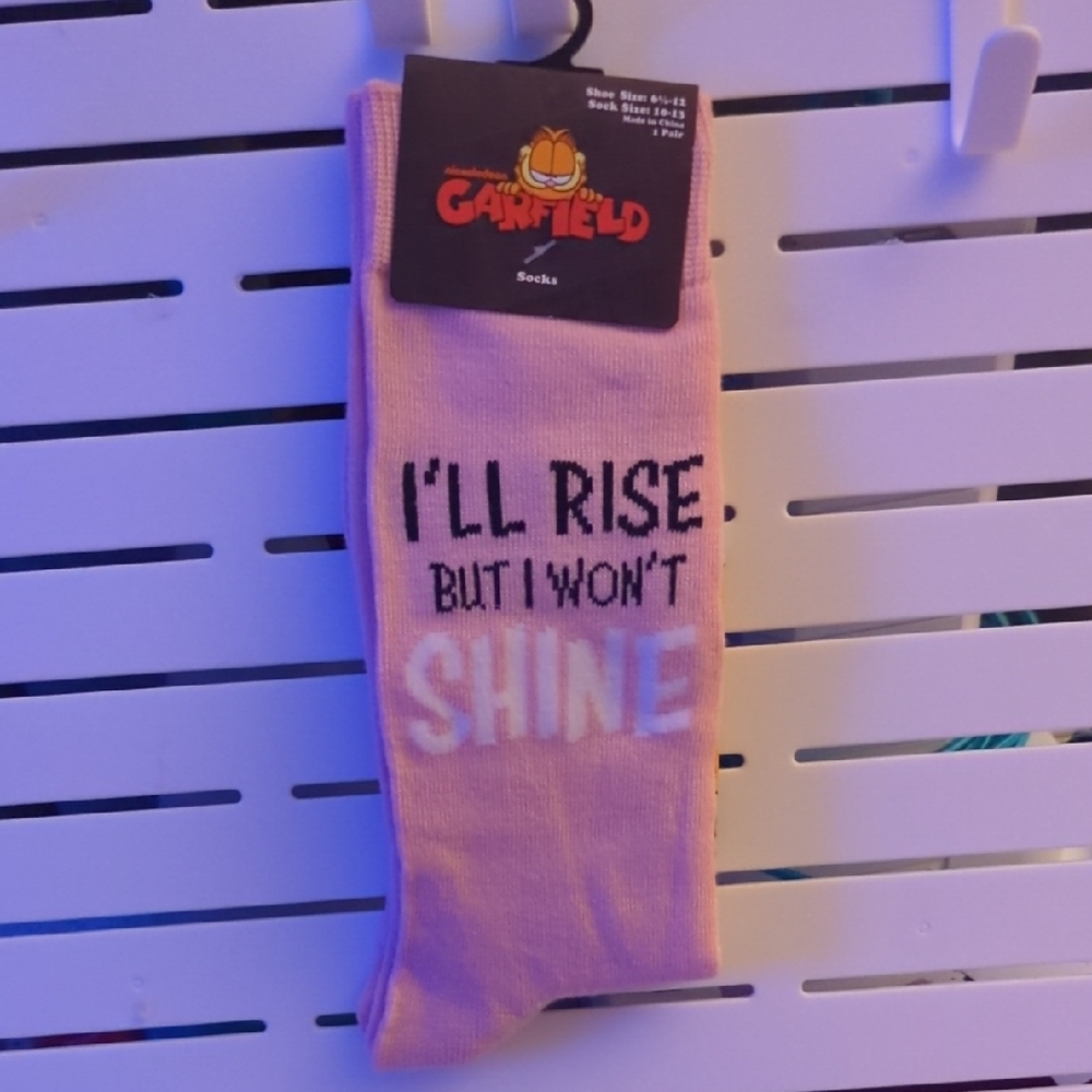 Nickelodeon Garfield Socks Rise Shine